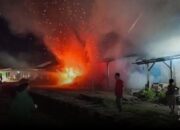 Empat Ruko Habis Terbakar Di Pasar Berasan Mesuji