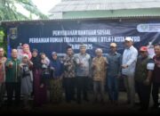 Walikota Metro Tinjau Perbaikan Rumah Tidak Layak Huni