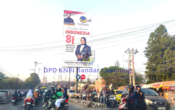 Pemkot Bandar Lampung Kencingi Aturan Sendiri, Baliho Anggota DPR RI Tegak Berdiri Menantang